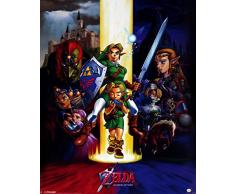 Pyramid International Ocarina Of Time The Legend Of Zelda Mini Poster Plastique/Verre Multicolore 40 x 50 x 1,3 cm