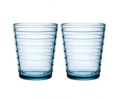 Iittala Aino Aalto 22Â cl Bleu Clair Medium Gobelet (Lot de 2)