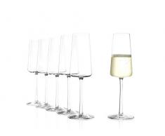 Coupe à champagne Stölzle Lausitz POWER de 238 ml, , lot de 6 verres, verre à champagne, compatible lave-vaisselle, en cristal sans plomb, de qualité supérieure, élégant et résistant