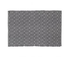 Sealskin Badteppich Trellis Schwarz Tapis de Bain, Tissu, Noir, 90 x 60 x 0,5 cm