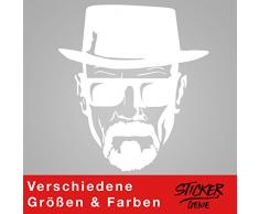 Heisenberg Sticker Mural Motif Walter White Blanc 100 x 110 cm