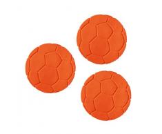 RIDDER Lot de 6 Mini Tapis de Bain pour Douche ou Baignoire Design en Forme de Ballons de Football XXS Orange