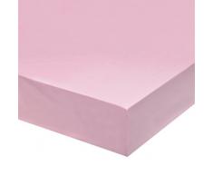 Blanc des Vosges Uni 57 Fils Drap Housse 2 Tetes Coton Rose 160 x 200 cm Bonnet de 27 cm