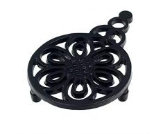 Victor RW101E Dessous de plat en fonte Motif fleurs et abeilles Noir