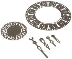 Marianne Design CR1234 Horloge Craftables, Acier, Gris, 9,5 x 9,5 x 0,3 cm