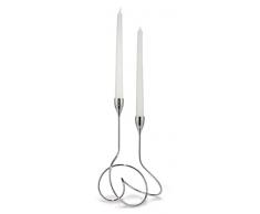 Black+Blum LP001UK Loop Candelabra Bougeoir Chrome/Argent 20 x 13 x 28,5 cm