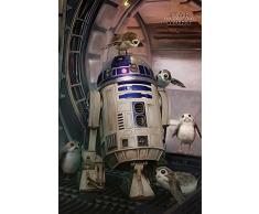 Star Wars PP34243 The Last Jedi (R2-D2 & Porgs) Maxi Poster, Plastique/Verre, Multicolore, 61 x 91,5 cm
