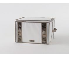 Compactor Moyen Sac de Rangement en polypropylène Souple Blanc/Beige