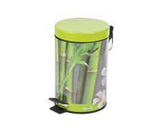 Ushuaia 6PSB044 Hanoi Poubelle 3 L Métal Vert 17 x 17 x 26 cm