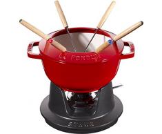 Staub 40511-974-0 Service à fondue en fonte, Cerise, 18 cm