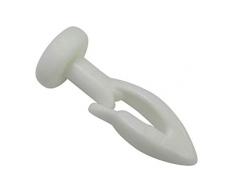 GARDINIA GlissiÃ¨re avec crochet pour modÃ¨les de tringles Ã rideaux GE et P2U, Universel, 30 PiÃ¨ces, Plastique, Blanc