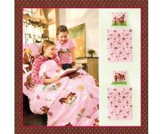 Bierbaum Linge de lit Enfant 135 x 200 cm Rose