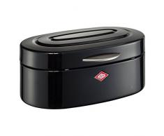 Wesco Single Elly Boîte à Pain, Acier Inoxydable, Noir, 32 x 19,4 x 14 cm