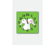 Bonamaison Horloge Murale en MDF, Multicolore, 30 x 30 cm