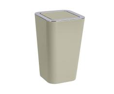 WENKO 22456100 Poubelle Candy Taupe 18 x 28,5 x 18 cm