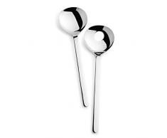 Bellevue VB2004 Couverts Ã Salade, Acier Inoxydable, INOX, 2-Piece