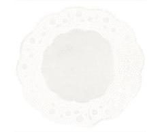 IBILI 701712 Napperons Ronds, Plastique, Blanc, 12 cm