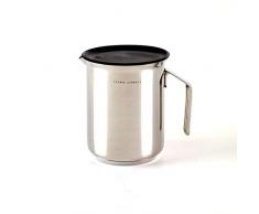 CYRIL LIGNAC 136-016 - Casserole Ã Lait - En Inox - Avec Couvercle Passoir - RevÃªtement Anti-adhÃ©rent - Compatible tous Feux dont lInduction - 1,7 Litre - 12 cm