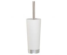 Sealskin Support pour Brosse de Toilette Glossy de Brosse de Toilette, Résine Acrylique, Silber, 33.6 x 9.5 x 9.5 cm