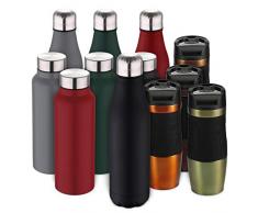 Bergner Mug Isotherme en Acier Inoxydable Walking Anywhere 500 ML Noir