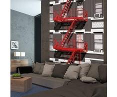 Walplus (Tm) Maison DÃ©coration DÃ©coration Murale Feu Excape 4 PiÃ¨ce Papier Peint 183x254cm