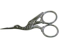 Locau 3015.C9 Ciseaux Cigogne ForgÃ© Ã Chaud-9 cm, INOX, Argent/ChromÃ©, 12,5x7x0,5 cm