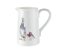Wrendale Carafe (Canard et Robin), Multicolore