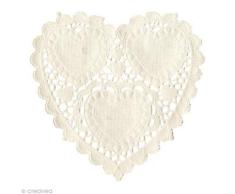 Artemio Napperon en Papier Petit fomat Forme Coeur