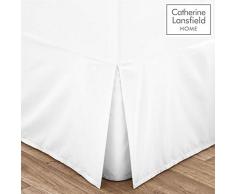 Catherine Lansfield Valance Drap de lit Blanc