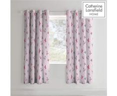 Catherine Lansfield Parure de lit Princesse Rose, Rideaux - 168 x 183 cm