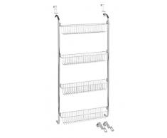 Wenko 4340033100 Etagère pour Porte 4 Tablettes Dimensions 49,5 x 109 x 14 cm