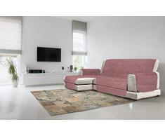 Comfort Housse de canapé antidérapant avec chaiselongue,290cm, bordeaux