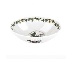 The Holly & Ivy Bol Ovale, CÃ©ramique, Multicolore