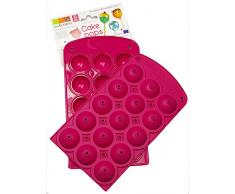 ScrapCooking 3171 Moule - Cake Pops, Silicone, Rose, 21,5 x 12,5 x 4 cm