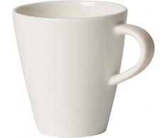 Villeroy & Boch Coffee Club Uni Pearl Tasse Ã Mokka/Expresso, 100 ml, Porcelaine Premium, Blanc/Rose
