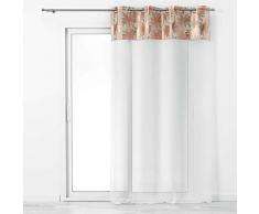 douceur dintÃ©rieur PANNEAU A OEILLETS, Or Rose, 140 x 240 CM