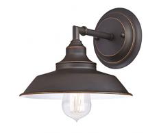 Westinghouse Lighting 6343540 Ãclairage Westinghouse 63435 Luminaire mural dintÃ©rieur Iron Hill Ã une lampe, finition bronze huilÃ© avec reflets, Plastic
