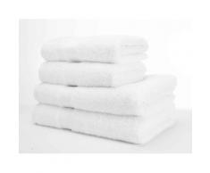 Decotex DECS2WH Supreme Drap de Bain Coton dÃgypte Peigné Blanc 70 x 125 cm