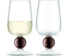 LSA International Oro vin Blanc en Verre, cuivre/Transparent, 300Â ML, Lot de 2