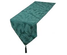 HOME CREATIONS CHEMIN DE TABLE DAMASSÃ VERT
