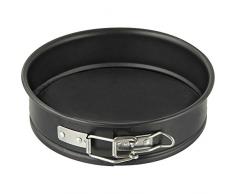 Zenker 7682 Mini moule Ã manquÃ© Ã charniÃ¨re, moule Ã manquÃ© rond 16 cm, moule Ã gÃ¢teau rond Ã charniÃ¨re, Acier inoxydable, Noir, 16 x 16 x 4 cm