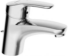 Hansa 1092183 7833801 Mix Mitigeur de lavabo à levier simple avec écoulement fixe/garniture découlement Chromé