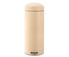 Brabantia 380280 Poubelle à Pédale Retro Bin 30 L Almond