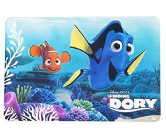 Lulabi - Set de Table Dory en polypropylène, Couleur Bleu, 45 x 30 x 1 cm