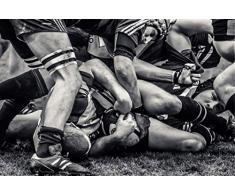Scenolia Tableau dÃ©coratif Grand Format sur Toile Rugby 90 x 60 cm | Impression Haute qualitÃ©