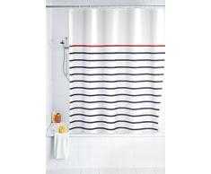 WENKO 20964100 Rideau de Douche 180x200 Marine Blanc