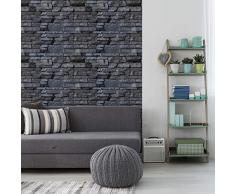 Stickers adhésifs carrelages parement de pierres volcaniques | Stickers muraux matériaux 40 x 40 cm - 1 pièces