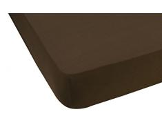 Dodo Drap housse uni en Coton Cuir 200 x 160 cm