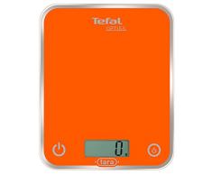 Tefal BC5001V1 Balance de Cuisine Ãlectronique Optiss 5kg/1g Fonction Tare Conversion Liquide Ecran LCD Orange