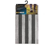 JVL Brentwood Grattoir Barrière Paillasson, Te PP en PVC, Gris, 75 x 45 x 1.2 cm